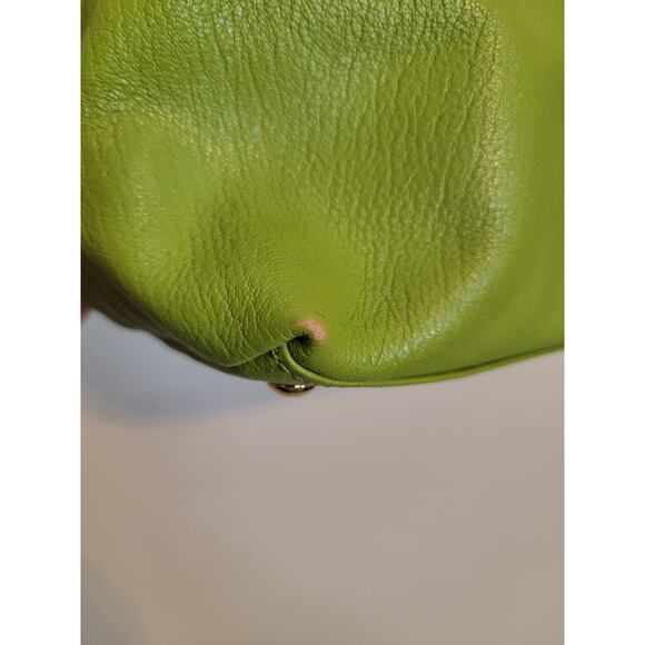 Michael Kors Jet Set Tote Bag Apple Green Leather Snap Closure Shopping Work - Picture 7 of 16